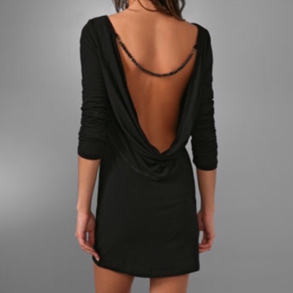 Nightcap x Carisa Rene black teardrop mini dress